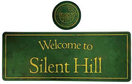 Silent Hill XL Desk Pad and Coaster Set
