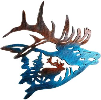 Silhouet Tuin Stake Voor Buiten Decoraties Sier Tuinieren Stakes hert