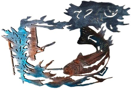 Silhouet Tuin Stake Voor Buiten Decoraties Sier Tuinieren Stakes vis