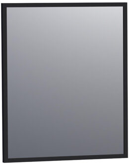 Silhouette 60 spiegel 58x70cm zwart aluminium