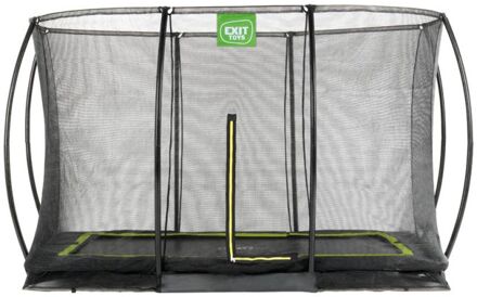 Silhouette Inground Trampoline 214 x 305 cm met Veiligheidsnet Zwart