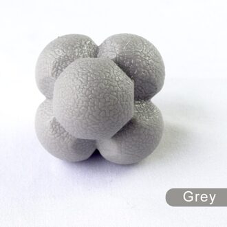 Silicagel Agile Gecoördineerd Reactie Oefening Fitness Training Bal 5.5Cm Zeshoekige Reactie Bal Grijs
