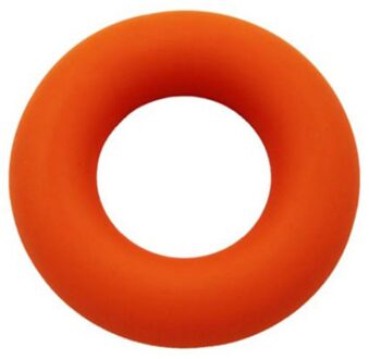 Silicagel Draagbare Hand Grip Aangrijpende Ring Carpaal Expander Vinger Trainer Grip Sterkte Revalidatie Pow Stress Ring Bal Oranje