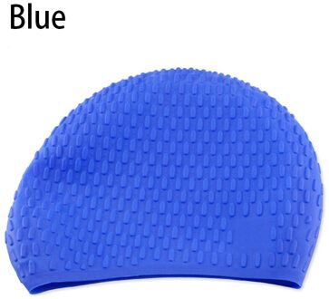 Silicagel Effen Kleur Badmuts Volwassen Waterdruppels Waterdicht donker blauw