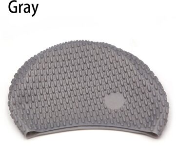Silicagel Effen Kleur Badmuts Volwassen Waterdruppels Waterdicht grijs