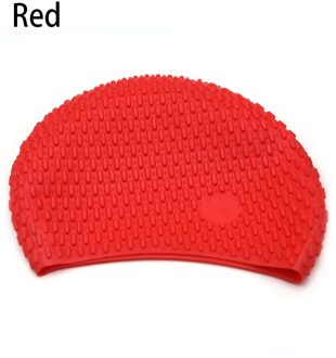 Silicagel Effen Kleur Badmuts Volwassen Waterdruppels Waterdicht Rood