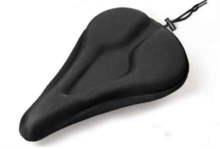Silicagel Fietsen Seat Mat Fietszadel Comfortabele Kussen Zachte Bekleding Voor Fiets Soft Seat Cover Fiets Onderdelen zwart