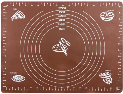 Silicagel Gebak Bakken Rolling Cut Mat Clay Fondant Ice Cake Deeg Keuken Tool koffie