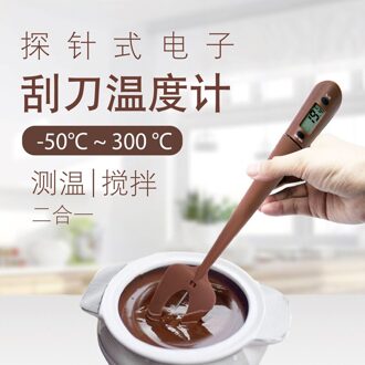 Silicagel Schraper Elektronische Thermometer Keuken Chocolade Gebraden Huishoudelijke Thermometer Bakken Roeren Tool Food Grade
