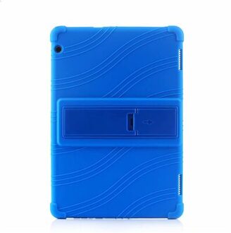 Silicon Case Voor huawei mediapad T5 AGS2-W09/L09/L03/W19 10.1 "Tablet stand cover voor huawei mediapad T5 10 Soft case blauw