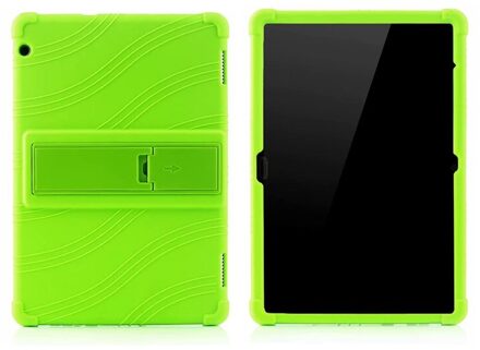Silicon Case Voor Huawei Mediapad T5 AGS2-W09/L09/L03/W19 10.1 "Tablet Stand Cover Voor Huawei mediapad T5 10 Soft Case groen