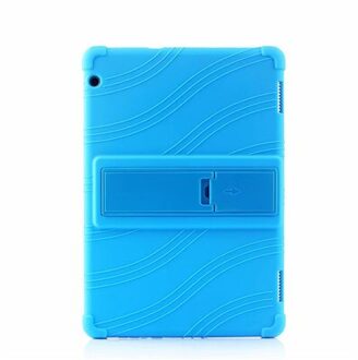Silicon Case Voor huawei mediapad T5 AGS2-W09/L09/L03/W19 10.1 "Tablet stand cover voor huawei mediapad T5 10 Soft case lucht blauw