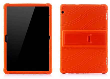 Silicon Case Voor Huawei Mediapad T5 AGS2-W09/L09/L03/W19 10.1 "Tablet Stand Cover Voor Huawei mediapad T5 10 Soft Case Oranje