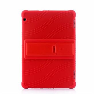 Silicon Case Voor huawei mediapad T5 AGS2-W09/L09/L03/W19 10.1 "Tablet stand cover voor huawei mediapad T5 10 Soft case rood