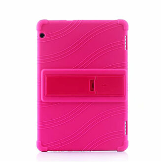Silicon Case Voor huawei mediapad T5 AGS2-W09/L09/L03/W19 10.1 "Tablet stand cover voor huawei mediapad T5 10 Soft case roos