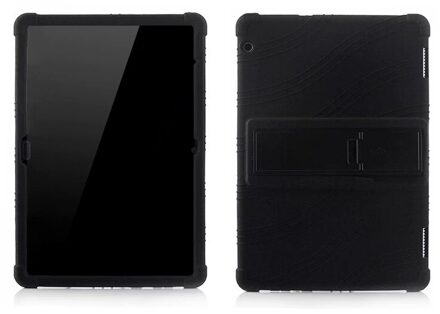 Silicon Case Voor Huawei Mediapad T5 AGS2-W09/L09/L03/W19 10.1 "Tablet Stand Cover Voor Huawei mediapad T5 10 Soft Case zwart