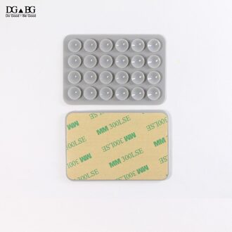 Silicon Rubber Sucker Cup Plastic Zuignap Non Slip Mat Mobiele Telefoon Houder Backed 3M Lijm Sucker Pad 2stk