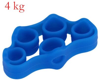 Silicon Sport Vinger Gripper Sterkte Trainer Resistance Handgreep Pols Brancard Vinger Expander Oefening Vinger Weerstand Blauw
