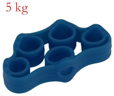 Silicon Sport Vinger Gripper Sterkte Trainer Resistance Handgreep Pols Brancard Vinger Expander Oefening Vinger Weerstand diep blauw