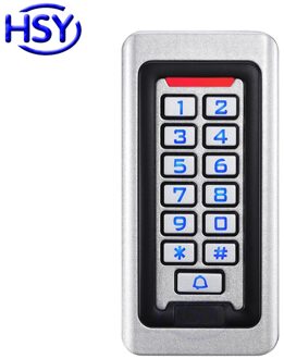 Silicon Toetsenbord Enkele Deur Toegang Controller Metalen Behuizing RFID 125 Khz EM Card Entry Slot Standalone controle Non-Waterproof