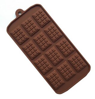 Silicone 12 Zelfs Chocolade Mallen Diy Candy Bar Wafel Pudding Bakvorm Taart Decoratie Gereedschap Keuken Bakken Accessoires