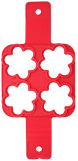 Silicone 4 Hole Diy Pannenkoek Maker Bakken Cakevorm Kids Mini Ei Gereedschap