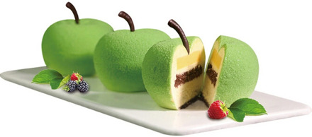 Silicone 6 Cavity Apple Shape Cake Baking Mould For Mousse Pastry Decorating Tools