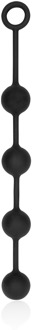 Silicone Anale Ballen - Medium - Zwart