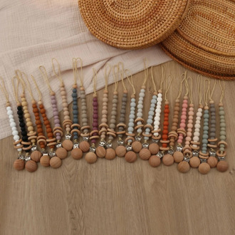 Silicone Baby Anti-drop Chain Pacifier Clips Infant Nipple Appease Soother Chain Clips Dummy Holder