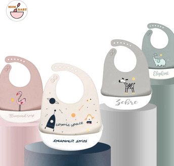 Silicone Baby Bibs Food Grade Waterproof Baby Feedings Table Ware Set Bib For New Silicone Bibs For Girls And Boys