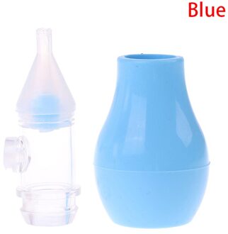 Silicone Baby Veiligheid Neus Stofzuiger Zuig Kinderen Neuszuiger Baby Care Antibackflow Vacuüm Sucker Blauw