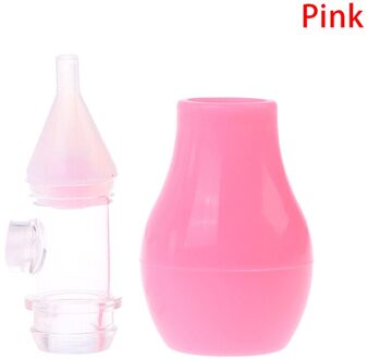 Silicone Baby Veiligheid Neus Stofzuiger Zuig Kinderen Neuszuiger Baby Care Antibackflow Vacuüm Sucker Roze