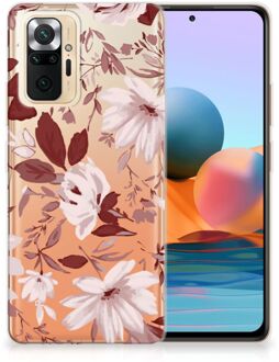 Silicone Back Case Xiaomi Redmi Note 10 Pro GSM Hoesje Watercolor Flowers