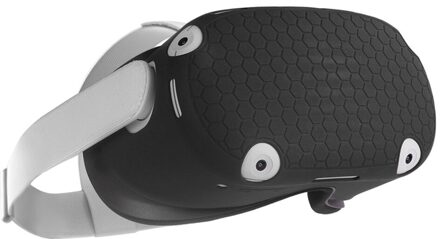 Silicone Beschermende Shell Front Cover Voor Oculus Quest 2 Vr Headset Accessoires Vr Helm Beschermende Front Cover zwart