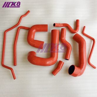 Silicone Boost Turbo Slang Kit Voor Saab 93 03-07 (9 Stuks) Rood/Blauw/Zwart k8-56 rood