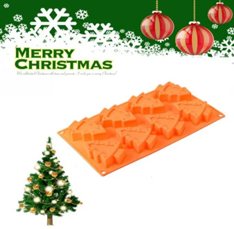 Silicone Cake Mould Christmas Tree Shape Chocolate Mold Soap Jelly Maker Ice Tube Tray DIY Wax Mold Kitchen Baking Mold