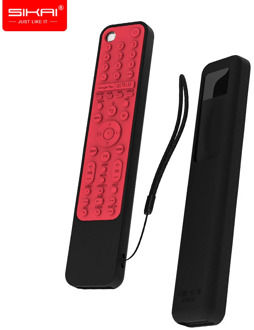 Silicone Case for Sony RMF-TX600U RMF-TX500E Smart TV Voice Remote Control Shockproof Protective Cover with Remote Loop SIKAI