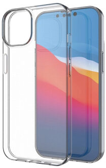 Silicone case iPhone 15 Plus transparant