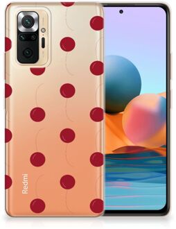 Silicone Case Xiaomi Redmi Note 10 Pro Telefoonhoesje Kersen