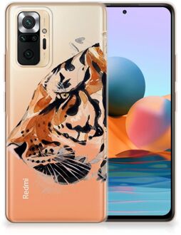 Silicone Case Xiaomi Redmi Note 10 Pro Telefoonhoesje Tiger