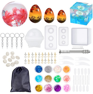 Silicone Casting Molds Set resin kit Jewelry Epoxy Resin UV Resin Tools Clay Resin Moulds For DIY Jewelry Making Finding