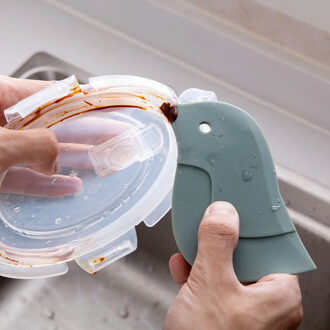 Silicone Cleaning Schraper Voor Spleet Hoek Kom Deeg Icing Schotel Pot Pan Keuken Fornuis Rand Schoon Spatel Tool Pastry Spatels