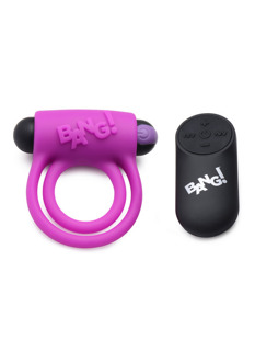 Silicone Cockring en Bullet met Afstandsbediening - Silicone Cockring en Bullet met Afstandsbediening