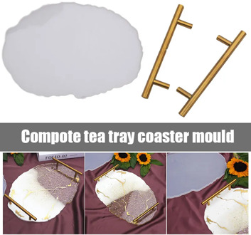 Silicone Crystal Epoxy Resin Mold Fruit Tray Casting Mould 2021 New Year Handmade DIY Crafts Decoration Making Tools