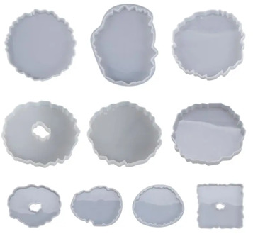 Silicone Crystal Epoxy Resin Mold Irregular Wave Coaster Mat Casting Mould Handmade DIY Crafts Decoration Making Tools