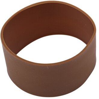 Silicone Cup Mouwen Warmte Isolatie Fles Mouwen Antislip Mok Mouw Glazen Fles Cover Voor Mokken Keramische Koffie Kopjes wraps bruin