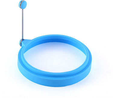 Silicone Ei Pannenkoek Mold Omelet Ring Ei Shaper Mould Koekenpan Oven Koken Ontbijt Accessoires Keuken Gereedschap blauw