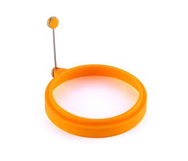 Silicone Ei Pannenkoek Mold Omelet Ring Ei Shaper Mould Koekenpan Oven Koken Ontbijt Accessoires Keuken Gereedschap oranje
