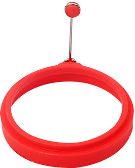Silicone Ei Pannenkoek Mold Omelet Ring Ei Shaper Mould Koekenpan Oven Koken Ontbijt Accessoires Keuken Gereedschap rood
