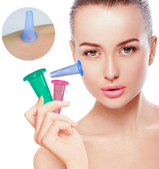 Silicone Face Cupping Cup Home Use Beauty Devices Vacuum Glasses Vacuum Massage Cans Body Suction Jars Skin Lifting Health Care